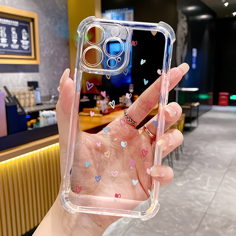투명 코너 범퍼 컬러풀 하트 폰 케이스 (아이폰 17, - Apple Iphone 15 리뷰 및 가격